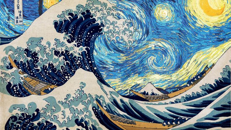 van gogh hokusai